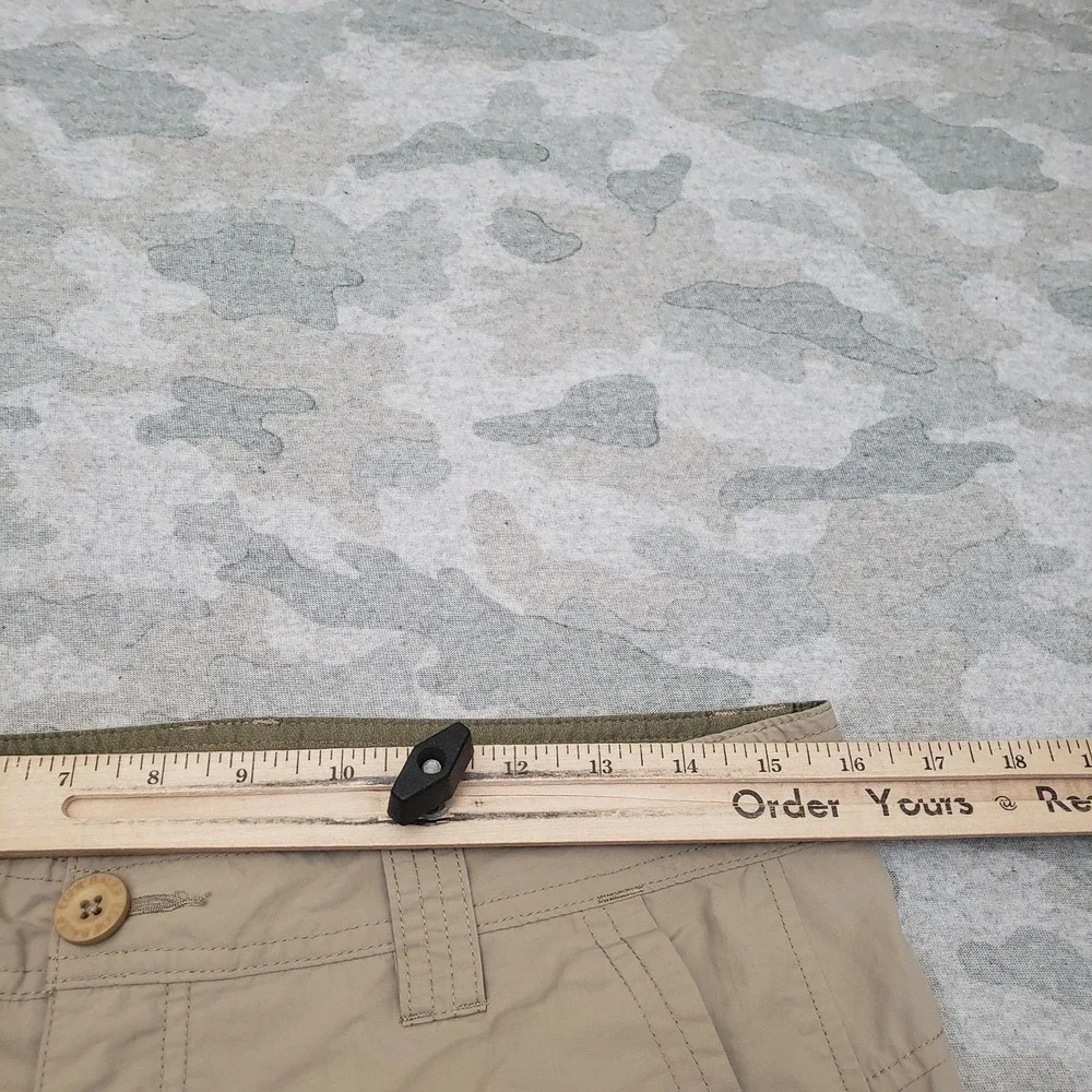 Eddie Bauer Pants Mens 32x32 Tan Cargo Pockets Travex Outdoors Camp Trail Travel